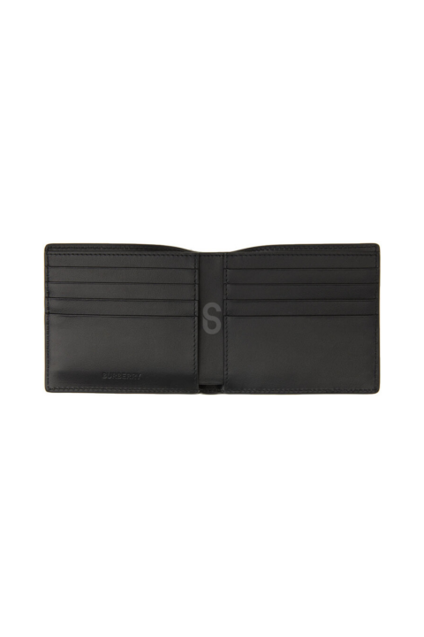 BURBERRY Wallet Leather Bifold Beige